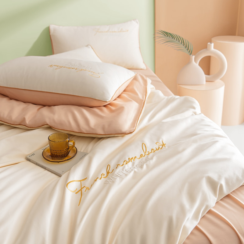 Pura Cottonus solidum color duplex lectum sheet set